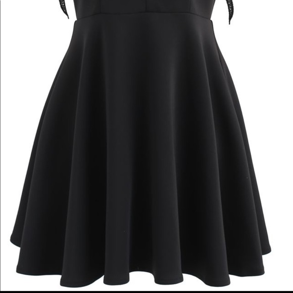 Angel wings black mini dress - Picture 8 of 11